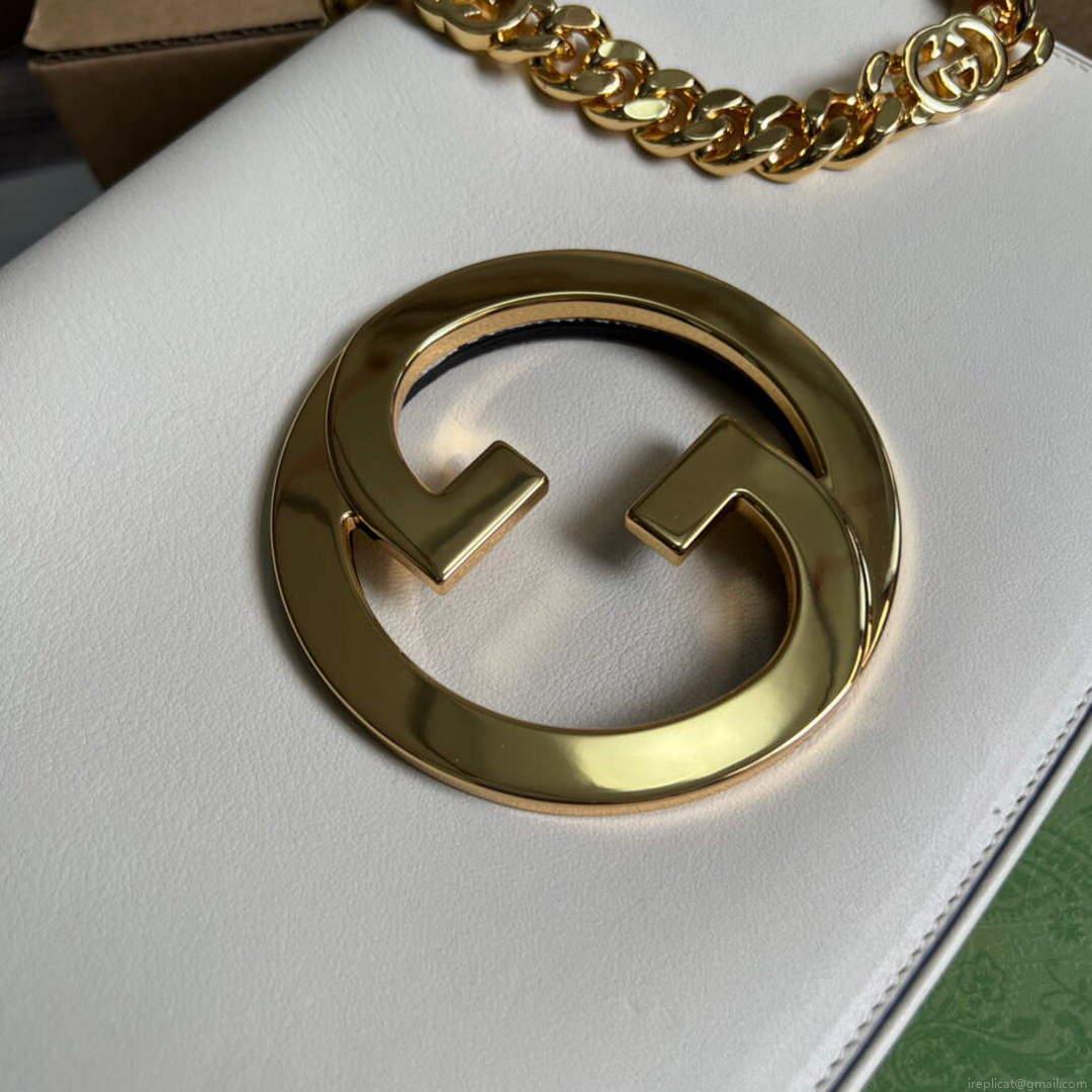 Gucci 699268 Gucci Blondie shoulder leather bag White