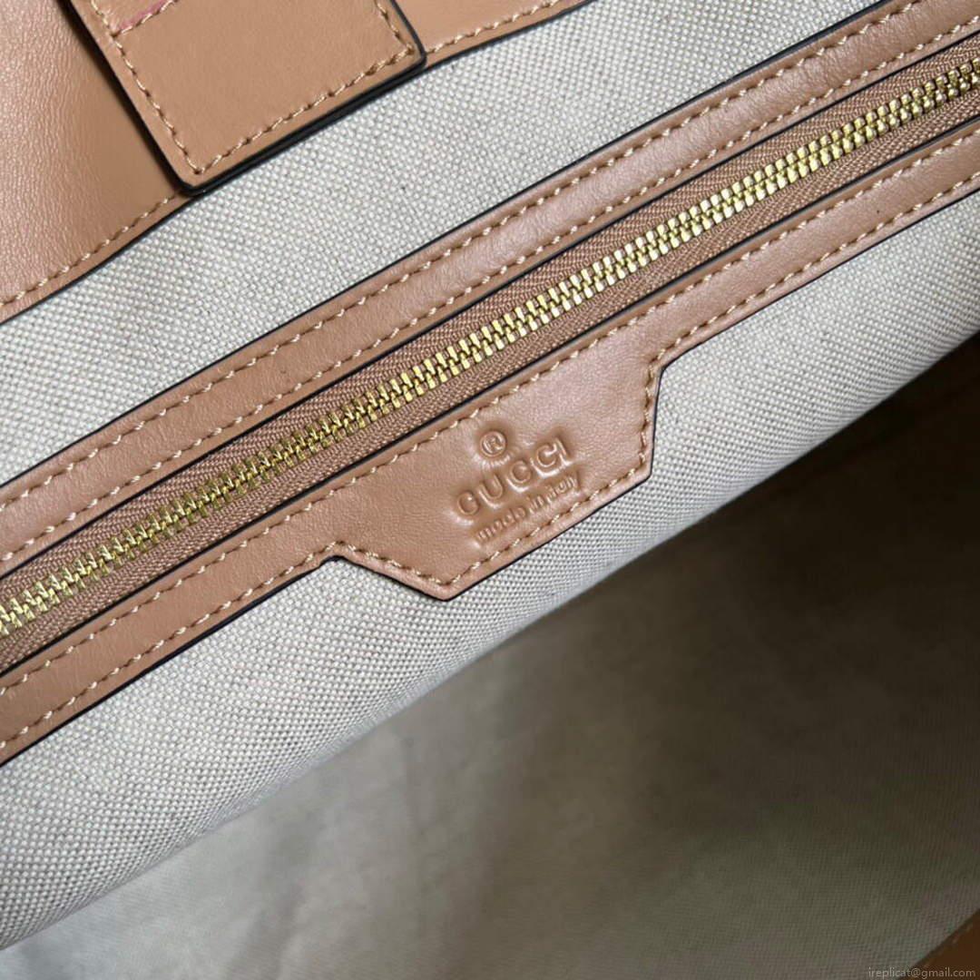 Gucci 631685 GG matelassé leather medium tote Bag Beige