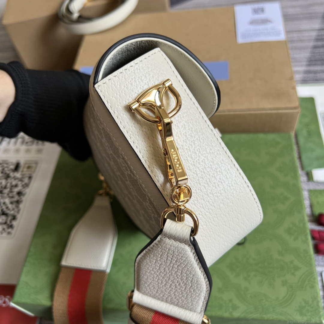 Gucci 658574 Gucci Horsebit 1955 Mini Bag beige leather