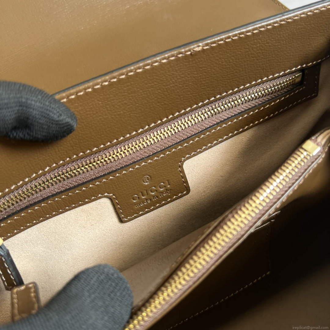 Gucci 702049 Horsebit 1955 Medium Bag Brown