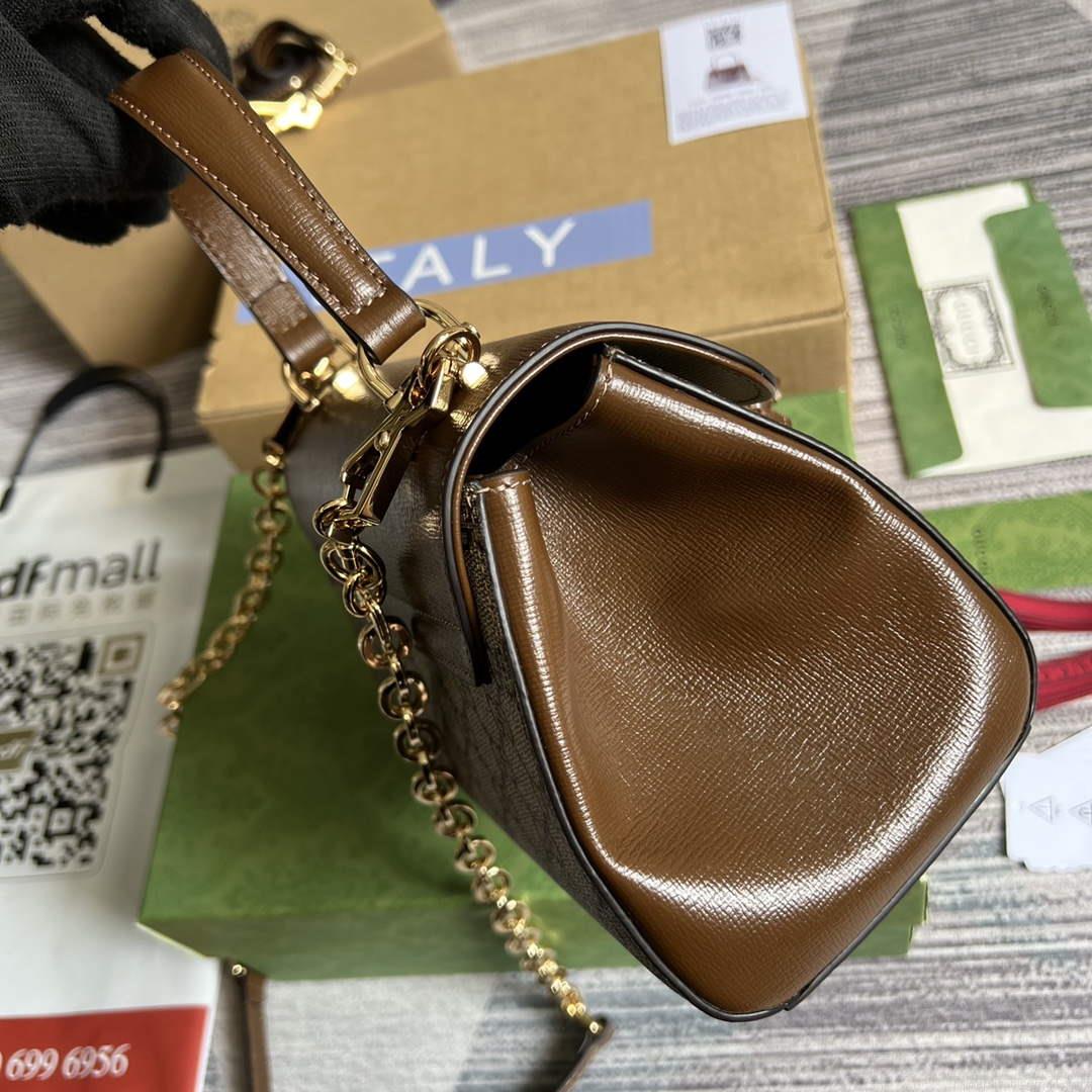 Gucci 703848 Gucci Horsebit 1955 Mini Bag Beige brown