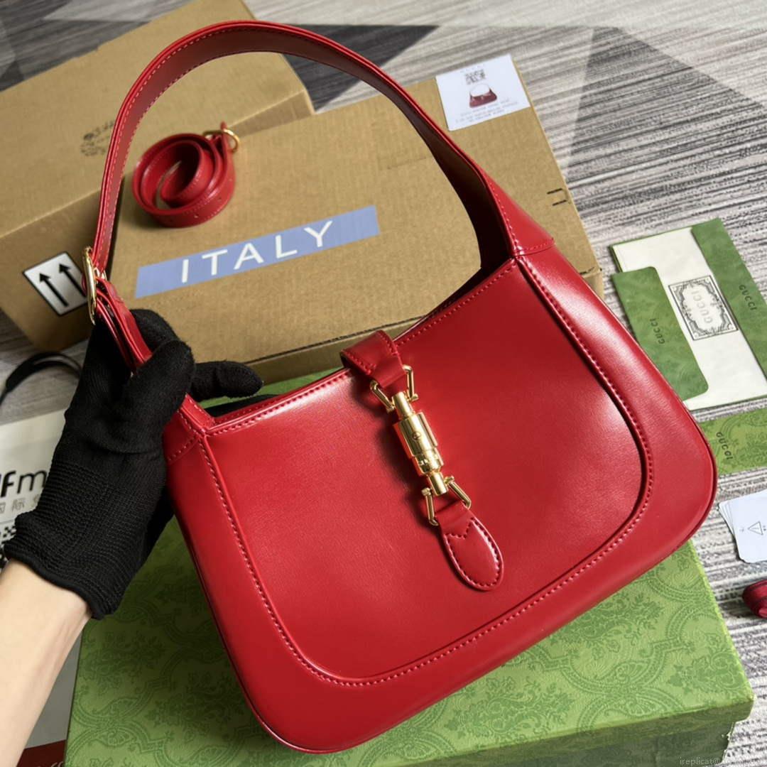 Gucci 636709 Jackie 1961 Small Shoulder Bag Red