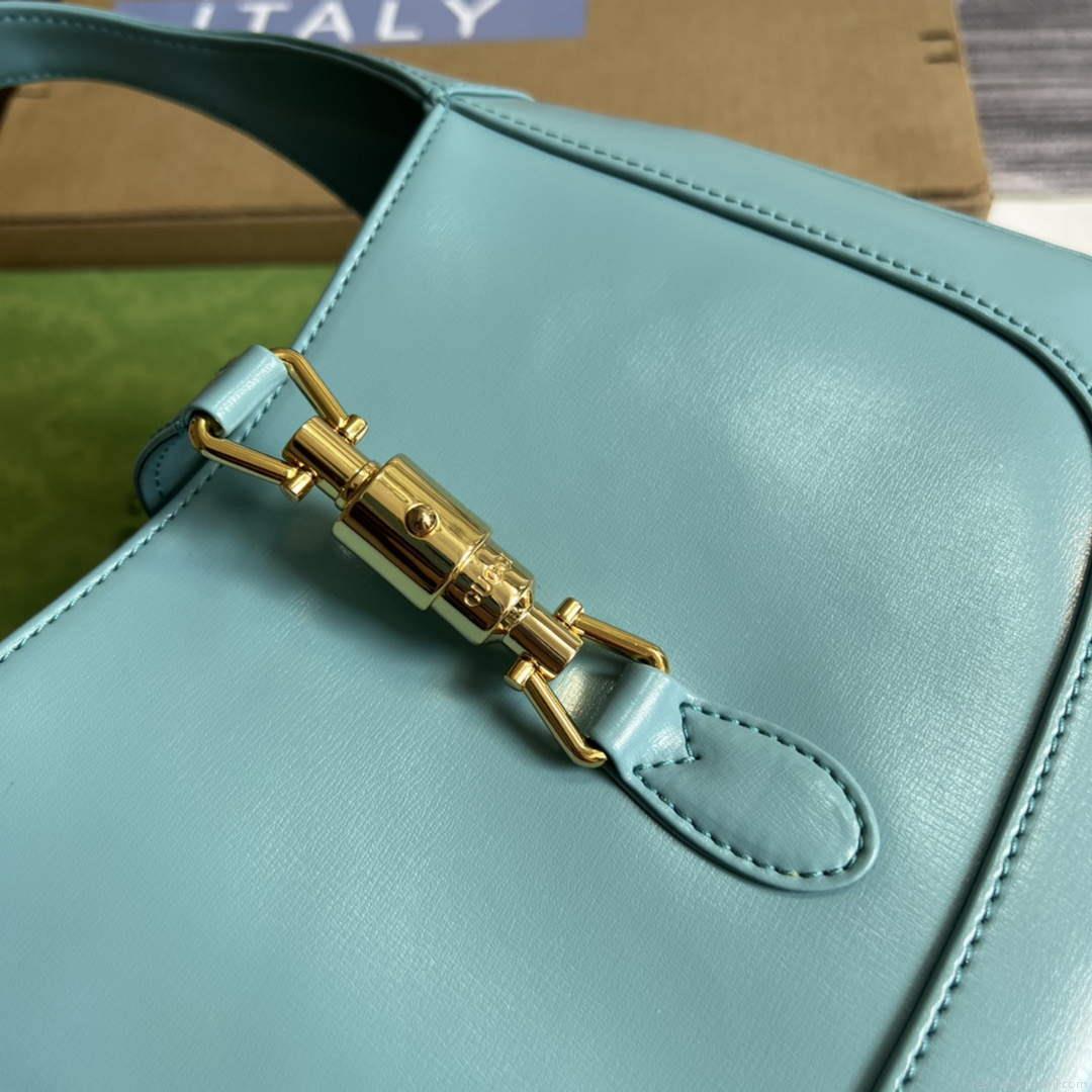 Gucci 636709 Jackie 1961 Small Shoulder Bag Light blue