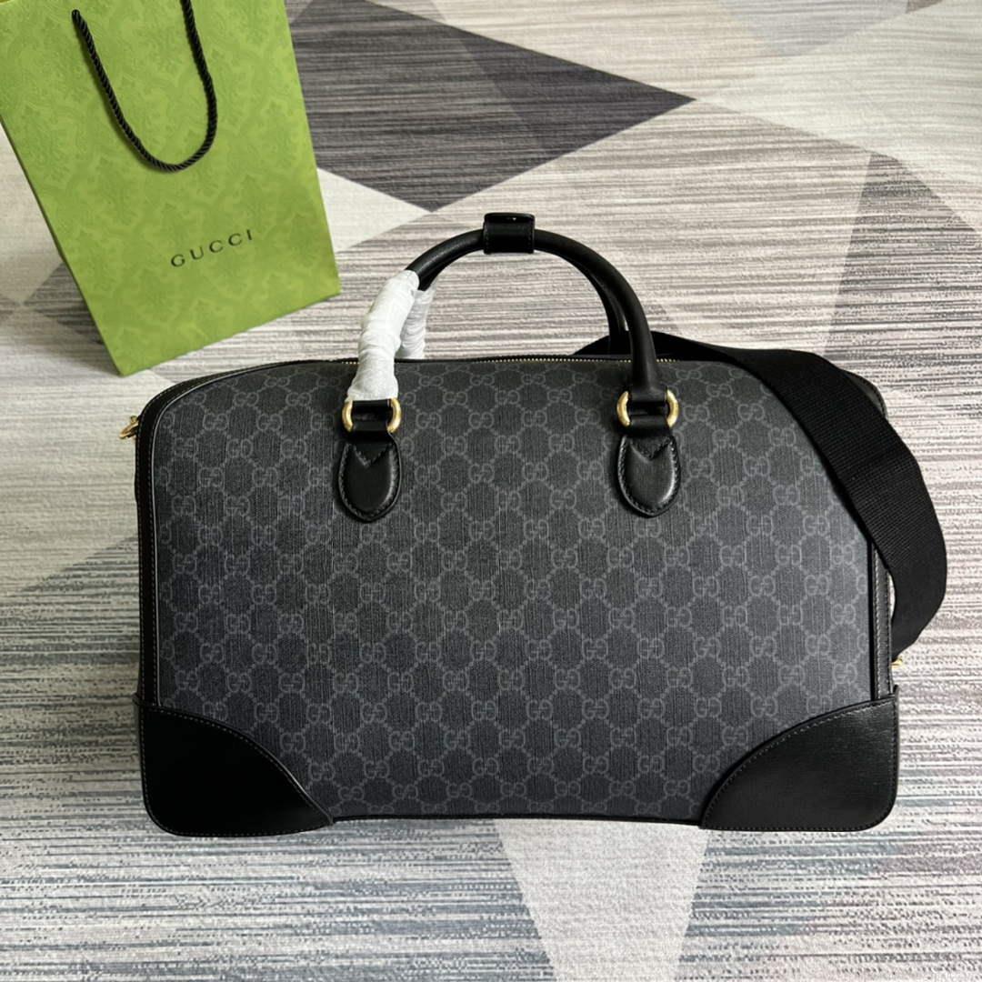 Gucci 696015 Large duffle bag with Interlocking G Black