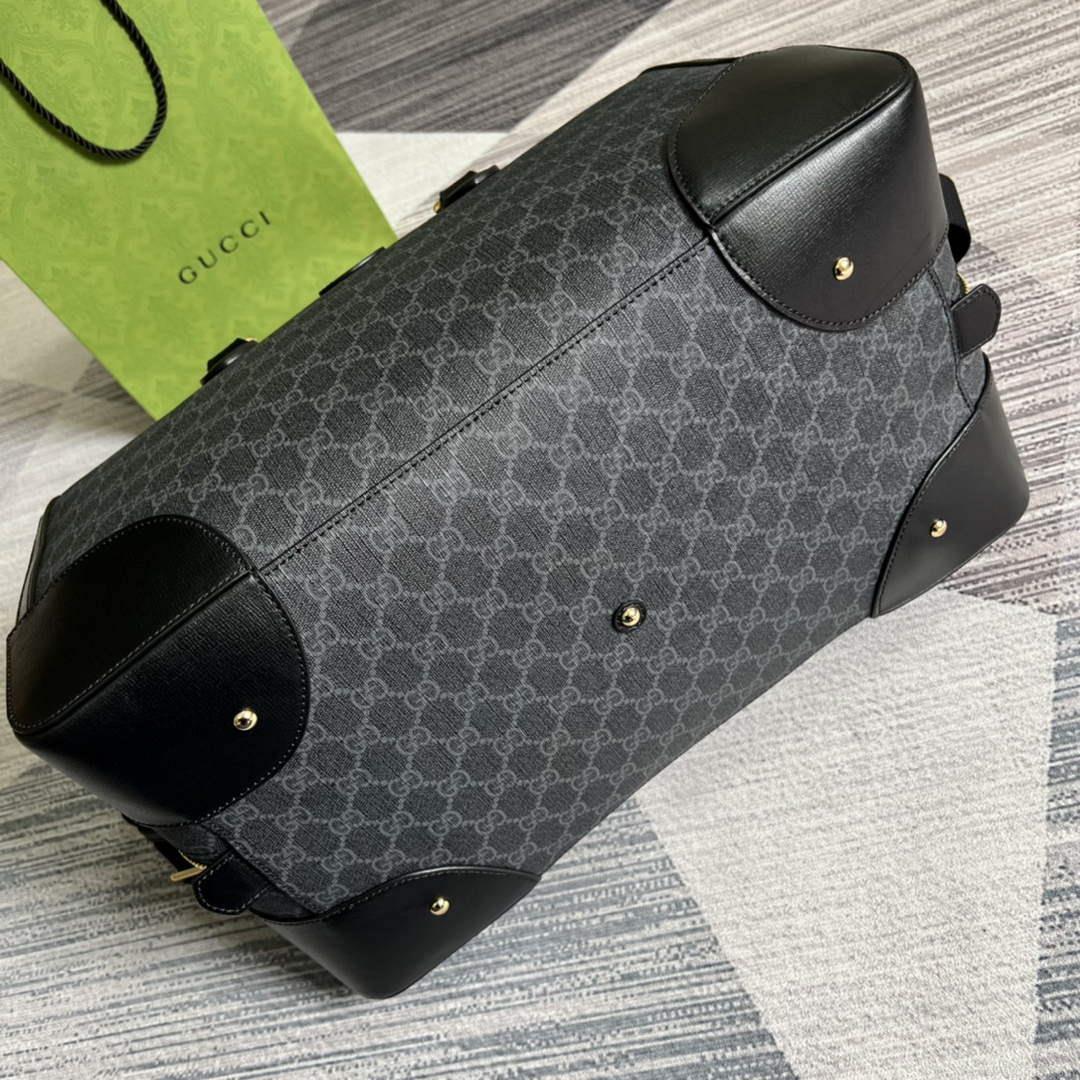 Gucci 696015 Large duffle bag with Interlocking G Black