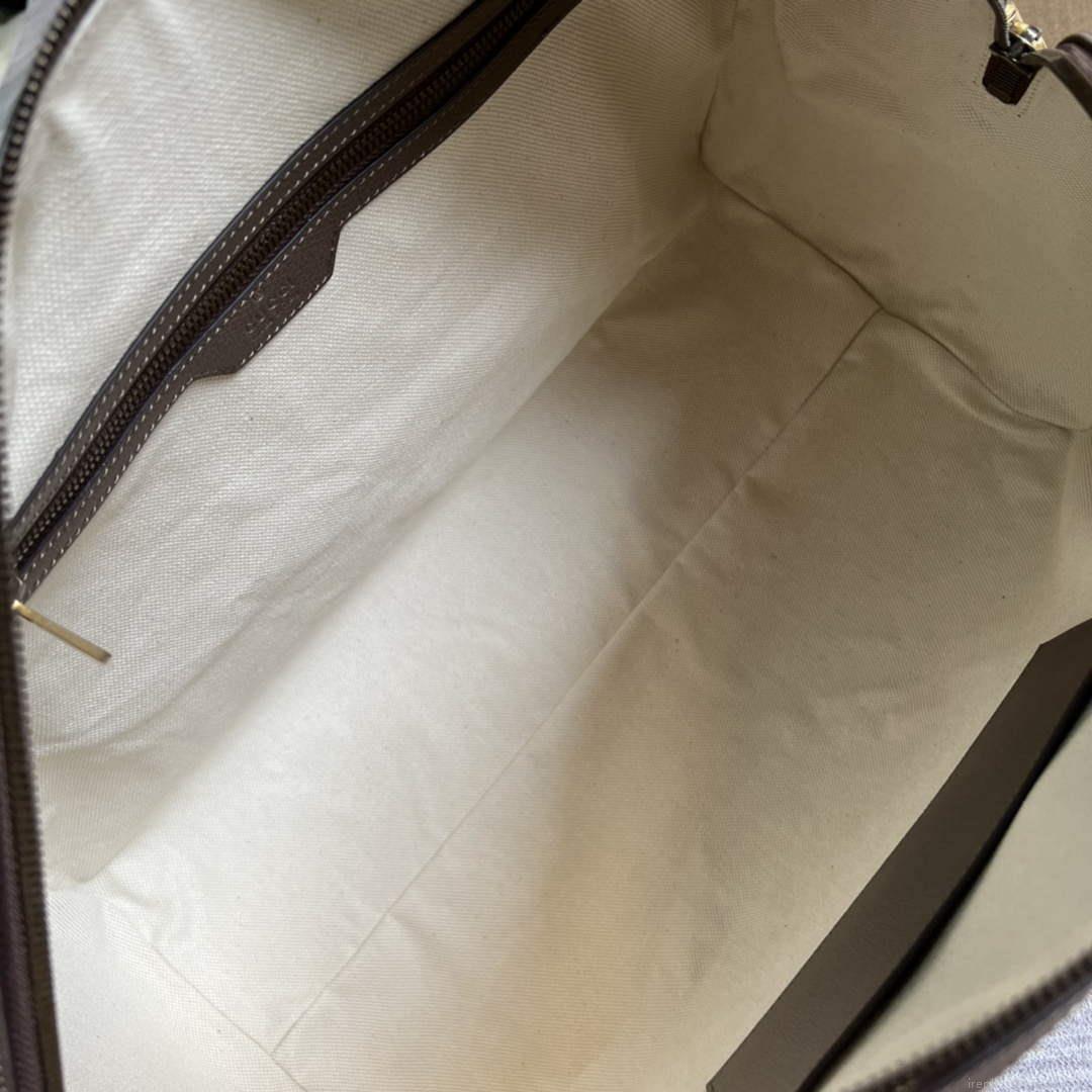 Gucci 687828 Tiger GG Large Duffle Bag Brown