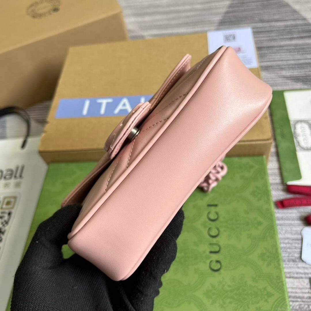 Gucci 699757 GG Marmont Belt Bag Light pink