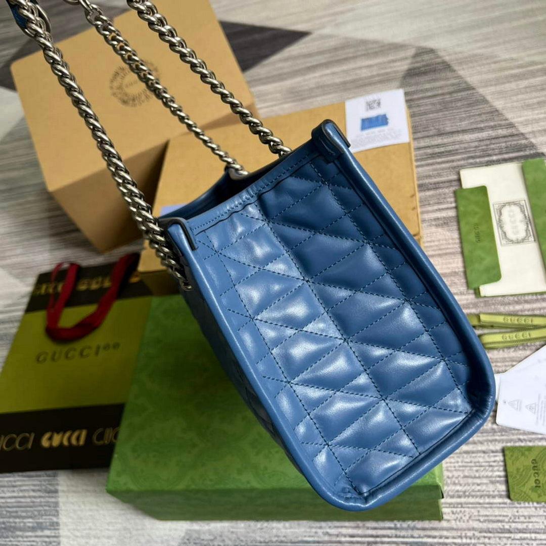 Gucci 681483 GG Marmont small tote bag Blue