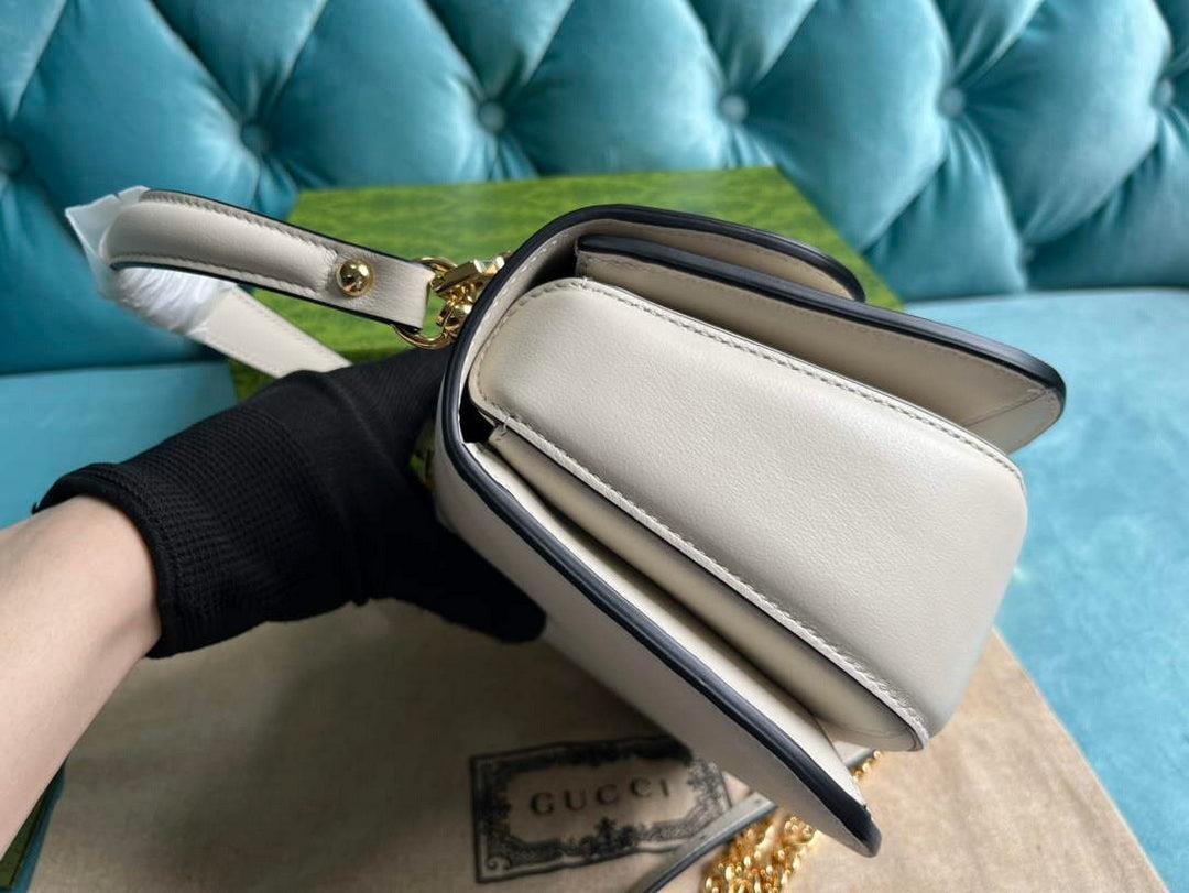 Gucci 735101 Gucci Blondie Top-handle Bag White