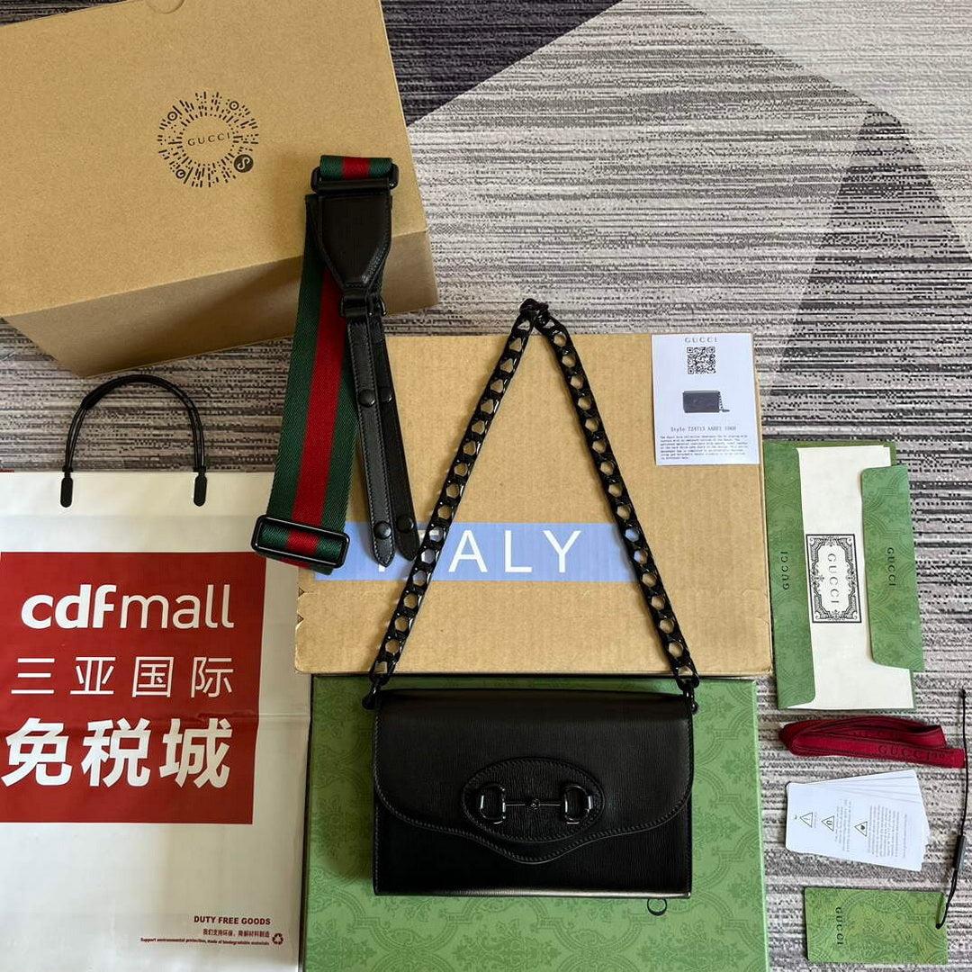 Gucci 724713 Gucci Horsebit 1955 mini bag Black