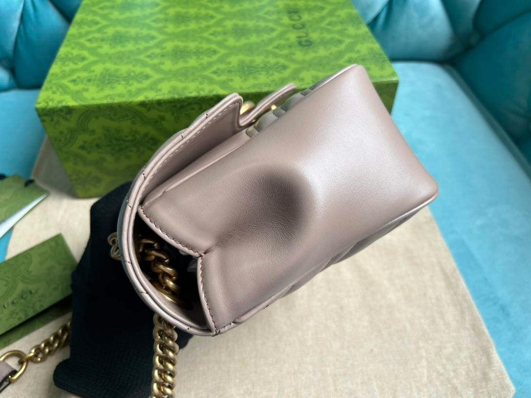 Gucci 739682 GG Marmont Matelassé mini tote bag milk tea