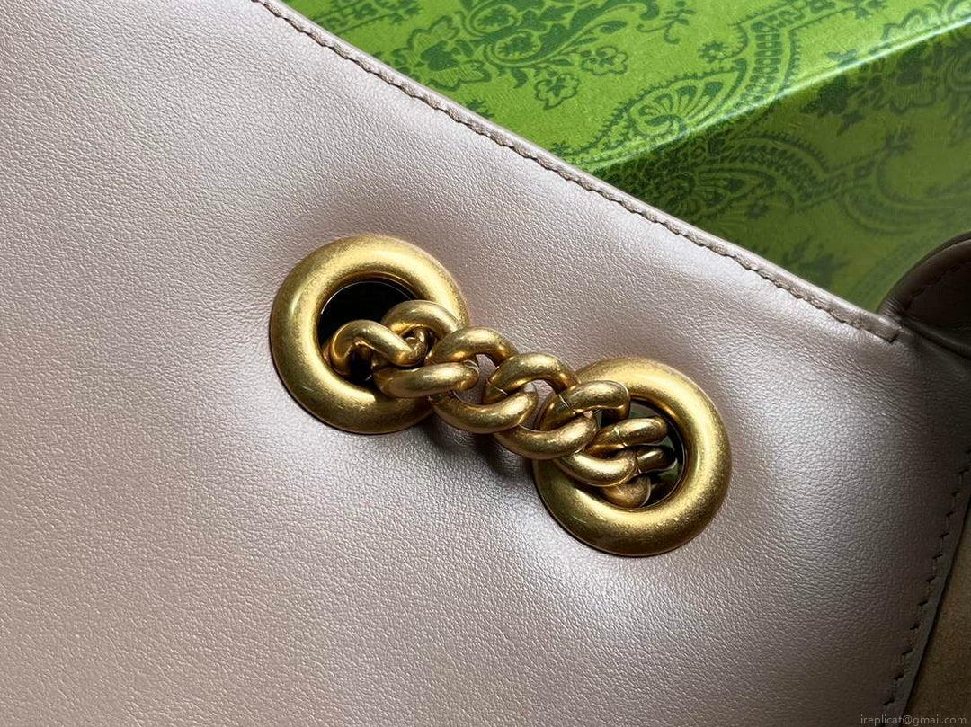 Gucci 739682 GG Marmont Matelassé mini tote bag milk tea