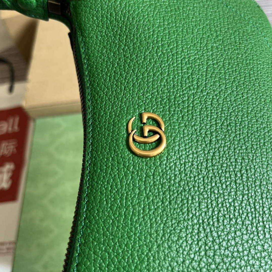 Gucci 739076 Aphrodite shoulder bag with Double G Green
