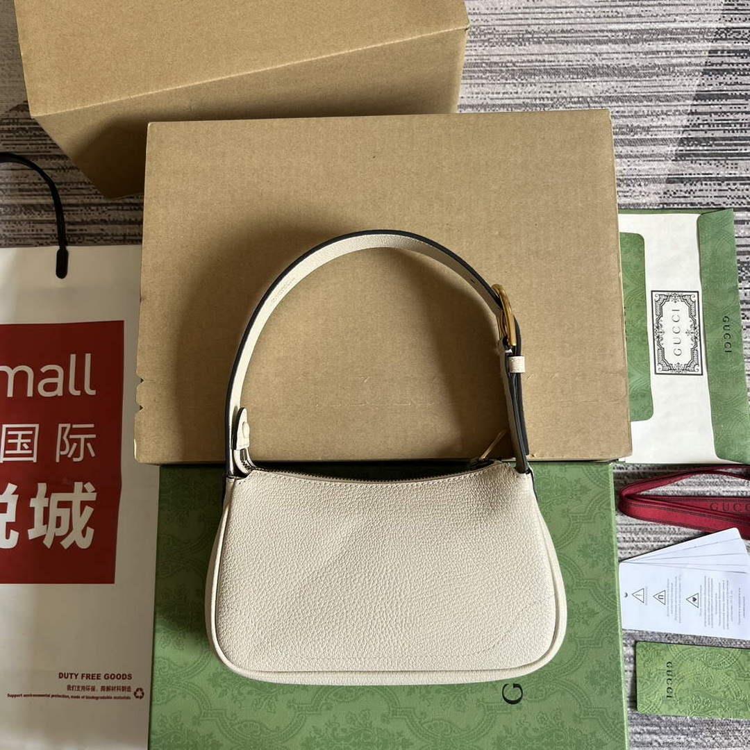 Gucci 739076 Aphrodite shoulder bag with Double G White