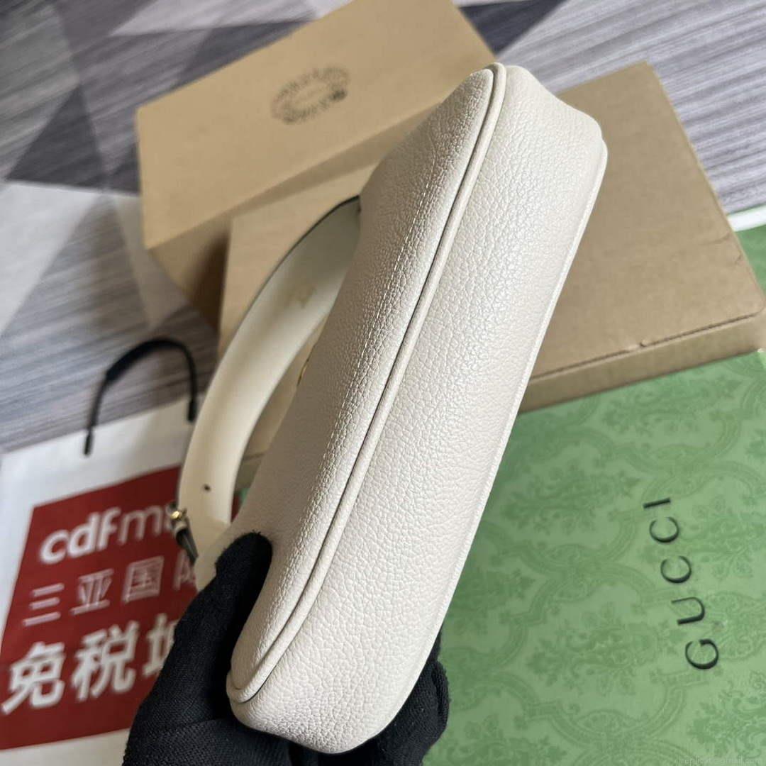 Gucci 739076 Aphrodite shoulder bag with Double G White