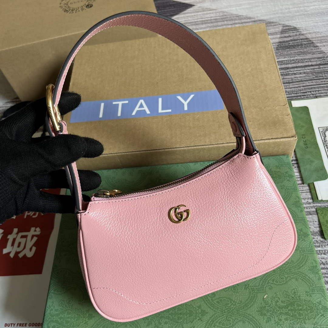 Gucci 739076 Aphrodite shoulder bag with Double G Light pink