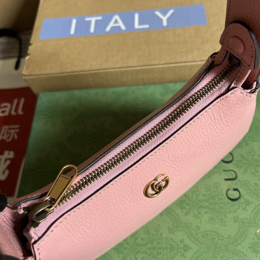 Gucci 739076 Aphrodite shoulder bag with Double G Light pink