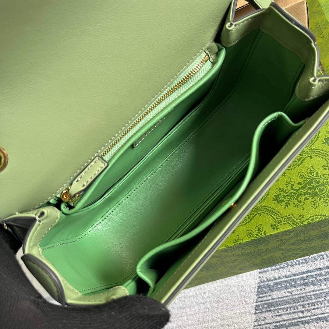 Gucci 735101 Gucci Blondie Top-handle Bag Light green
