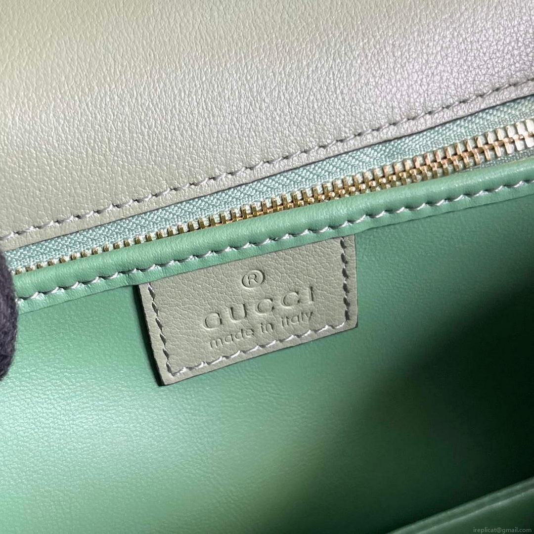 Gucci 735101 Gucci Blondie Top-handle Bag Light green