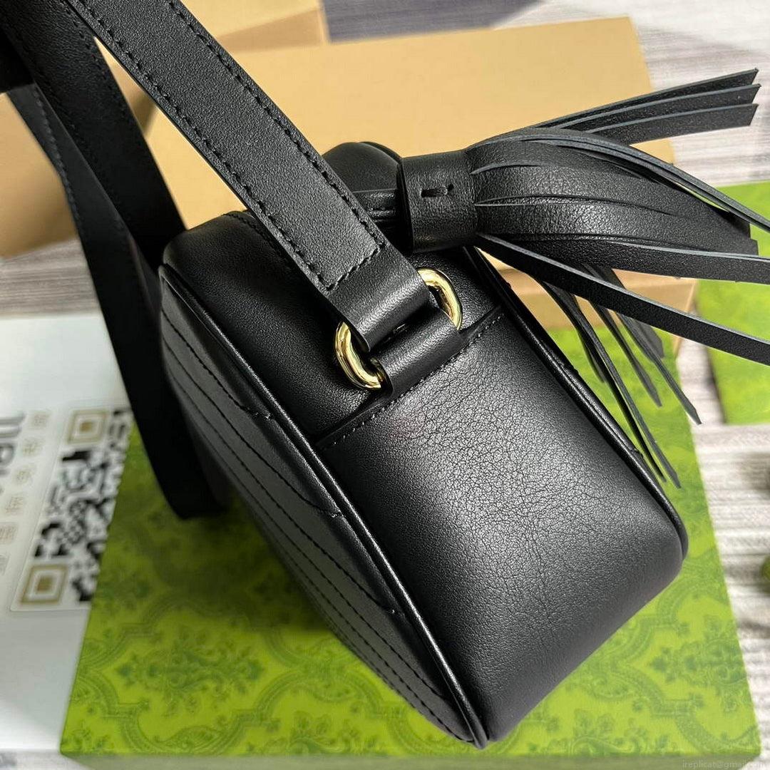 Gucci 742360 Gucci Blondie Small Shoulder Bag Black