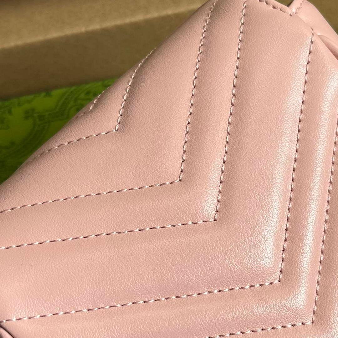 Gucci 739599 GG Marmont Belt Bag Light pink