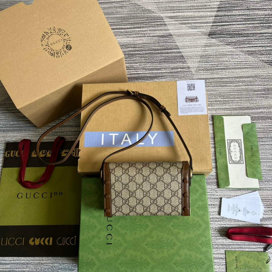 Gucci 699296 Gucci Horsebit 1955 mini bag Brown
