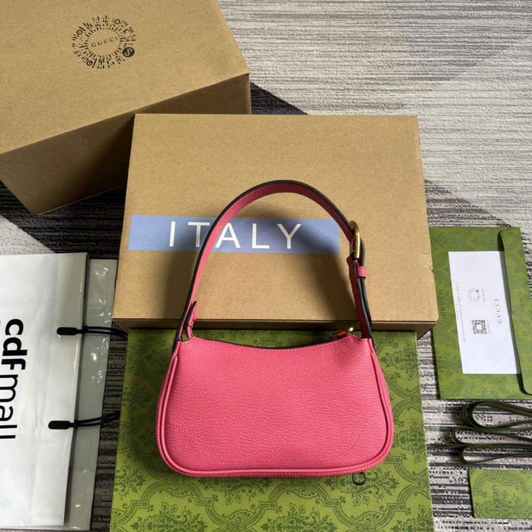 Gucci 739076 Aphrodite Mini Shoulder Bag Pink