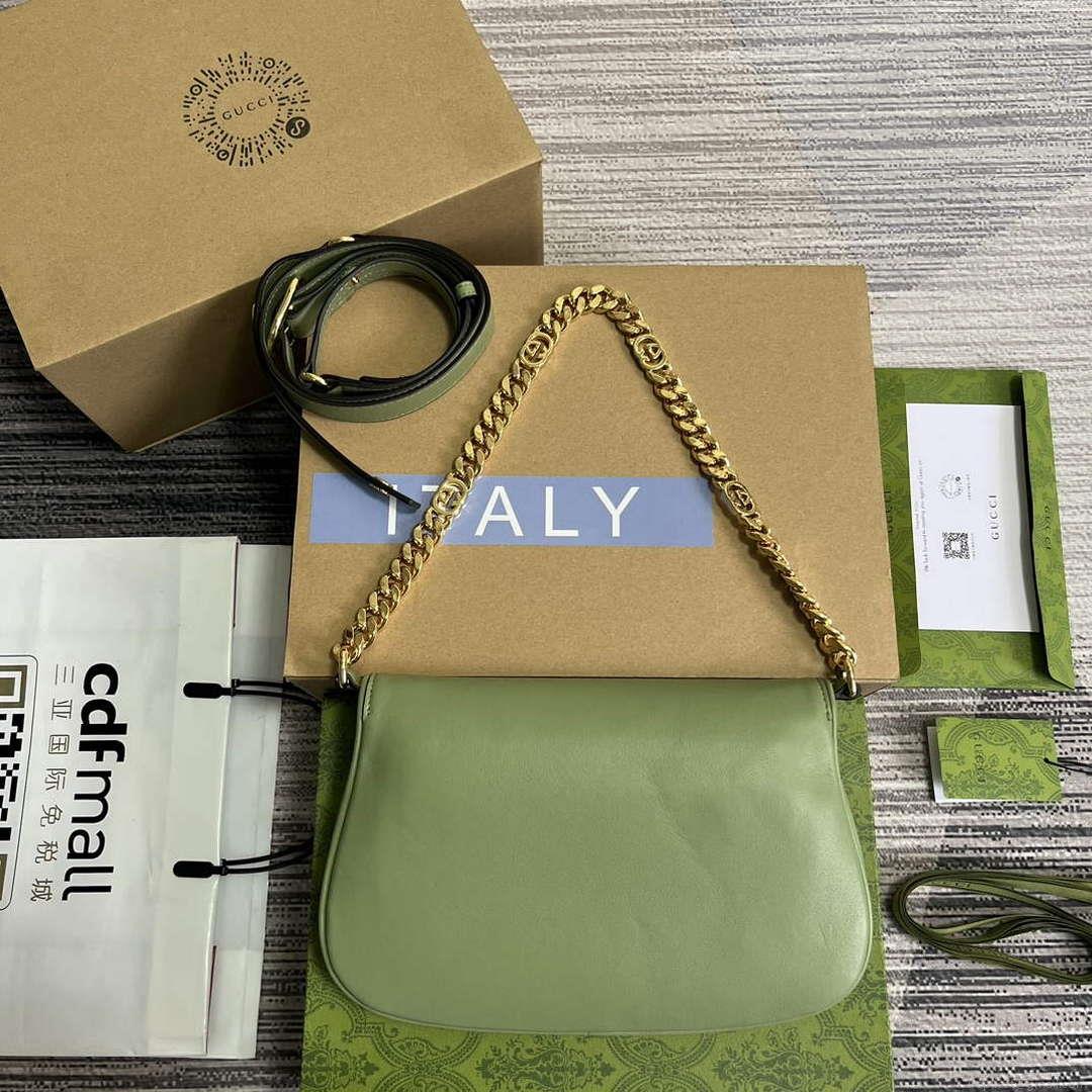 Gucci 699268 Gucci Blondie Shoulder Bag Light green leather