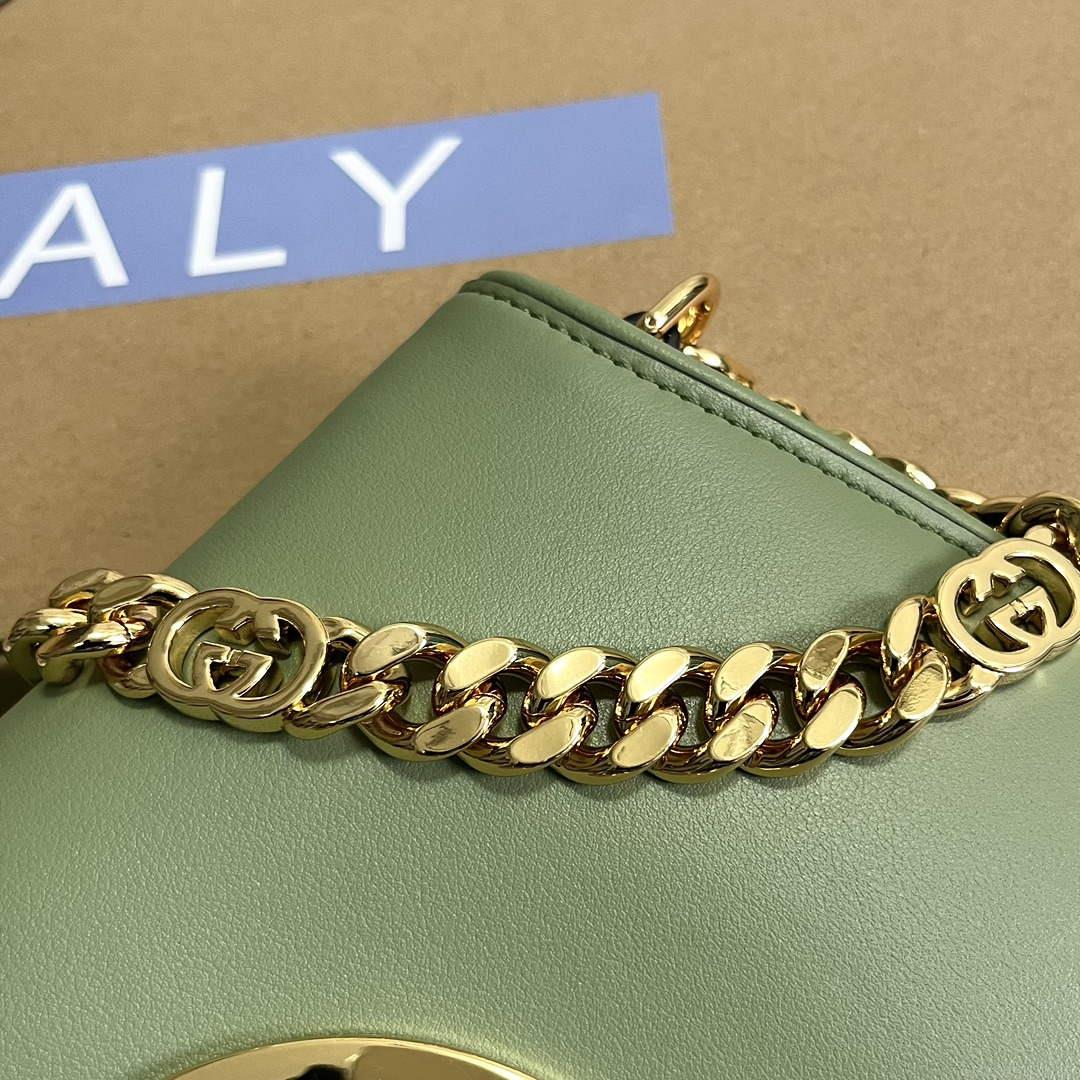 Gucci 699268 Gucci Blondie Shoulder Bag Light green leather