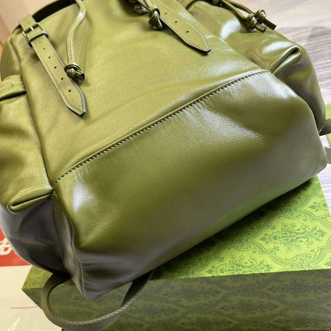 Gucci 725657 Backpack With Tonal Double G Forest green