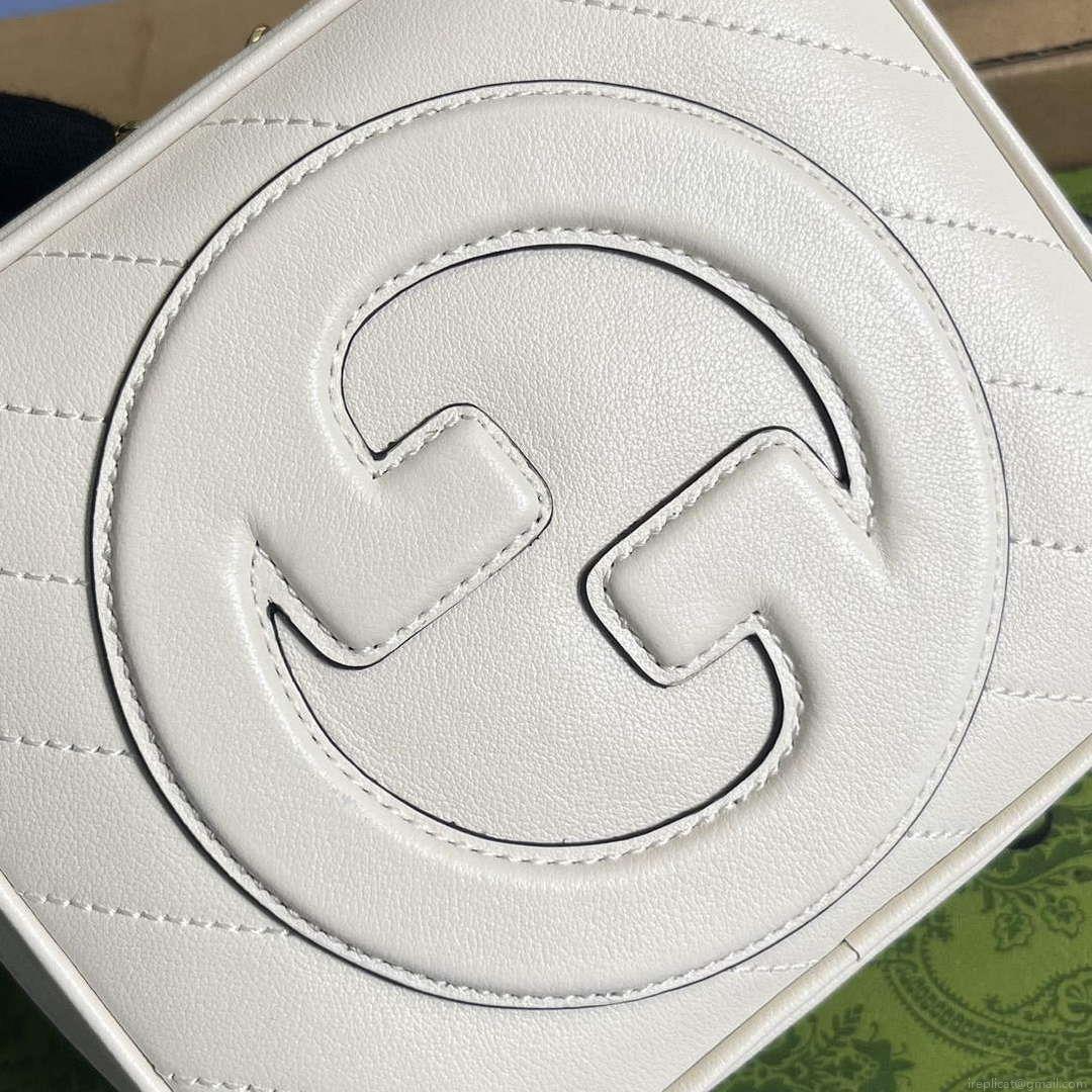 Gucci 744434 Gucci Blondie Top Handle Bag White