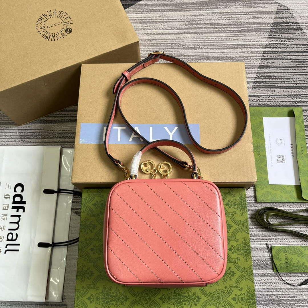 Gucci 744434 Gucci Blondie Top Handle Bag Rose pink