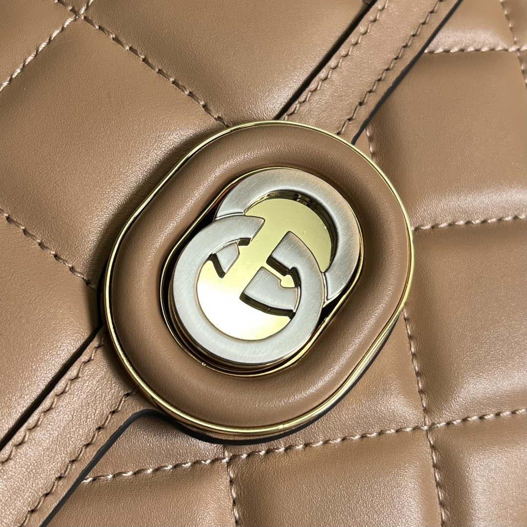 Gucci ‎741457 Gucci Deco Mini Shoulder Bag Rose Beige