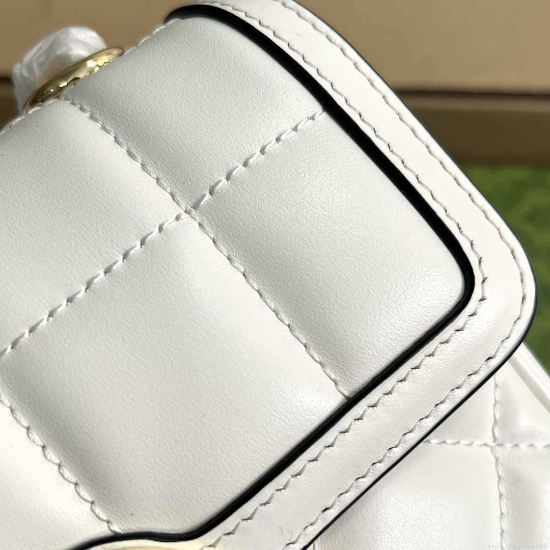 Gucci ‎741457 Gucci Deco Mini Shoulder Bag White