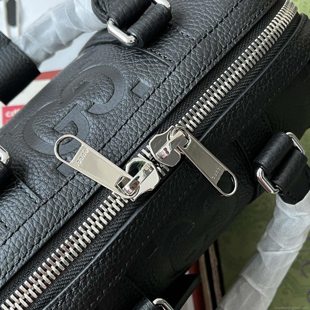 Gucci 725292 Jumbo GG Mini Duffle Bag Black