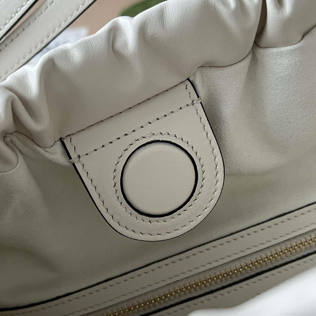 Gucci 746210 Gucci Deco medium tote bag in White Leather