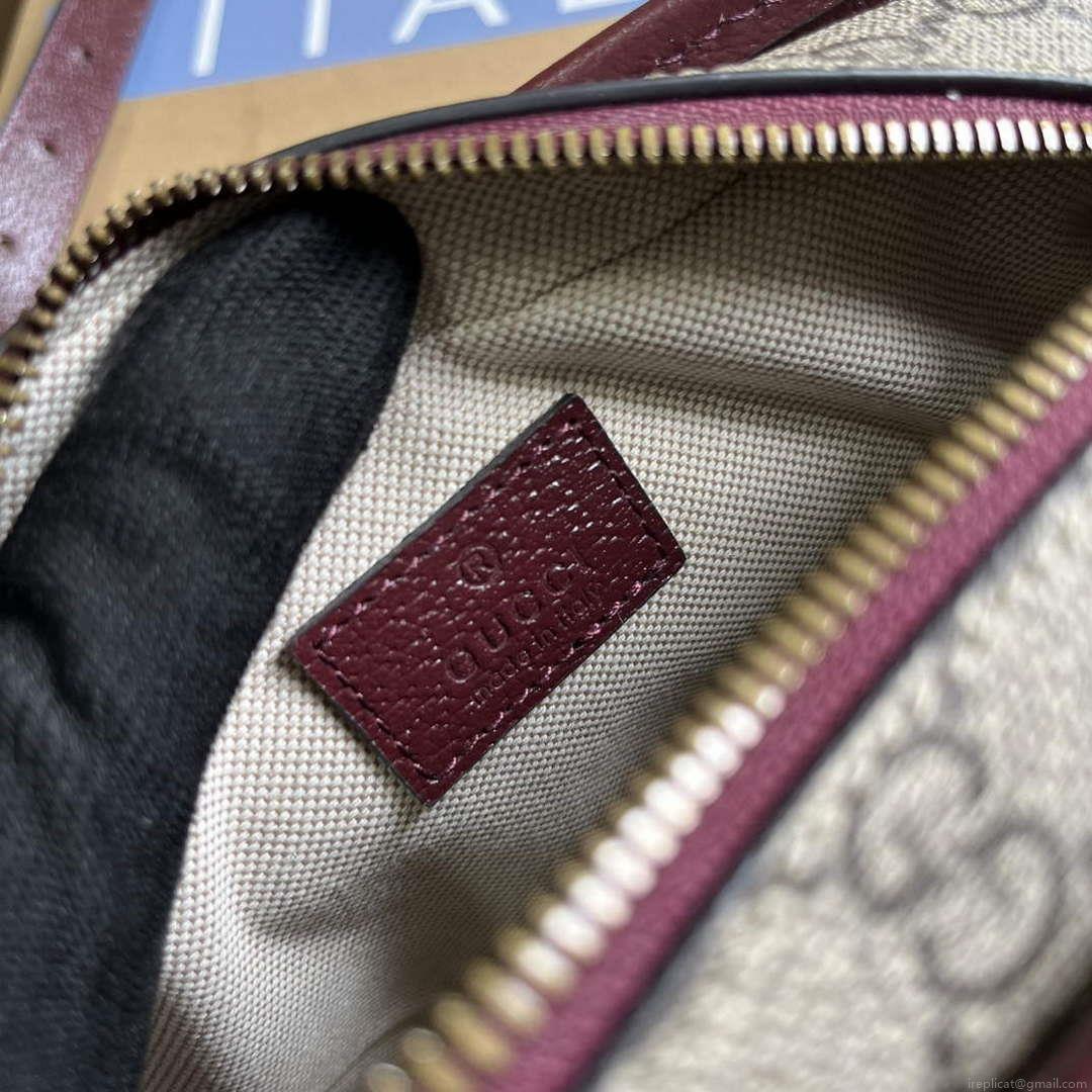 Gucci 751914 Mini GG Canvas Mini Shoulder Bag Red