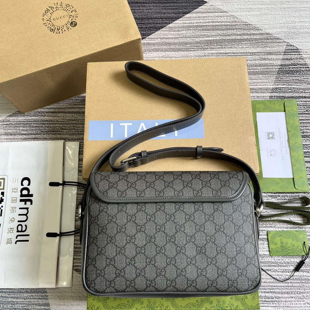 Gucci 724704 Ophidia Messenger Bag Grey
