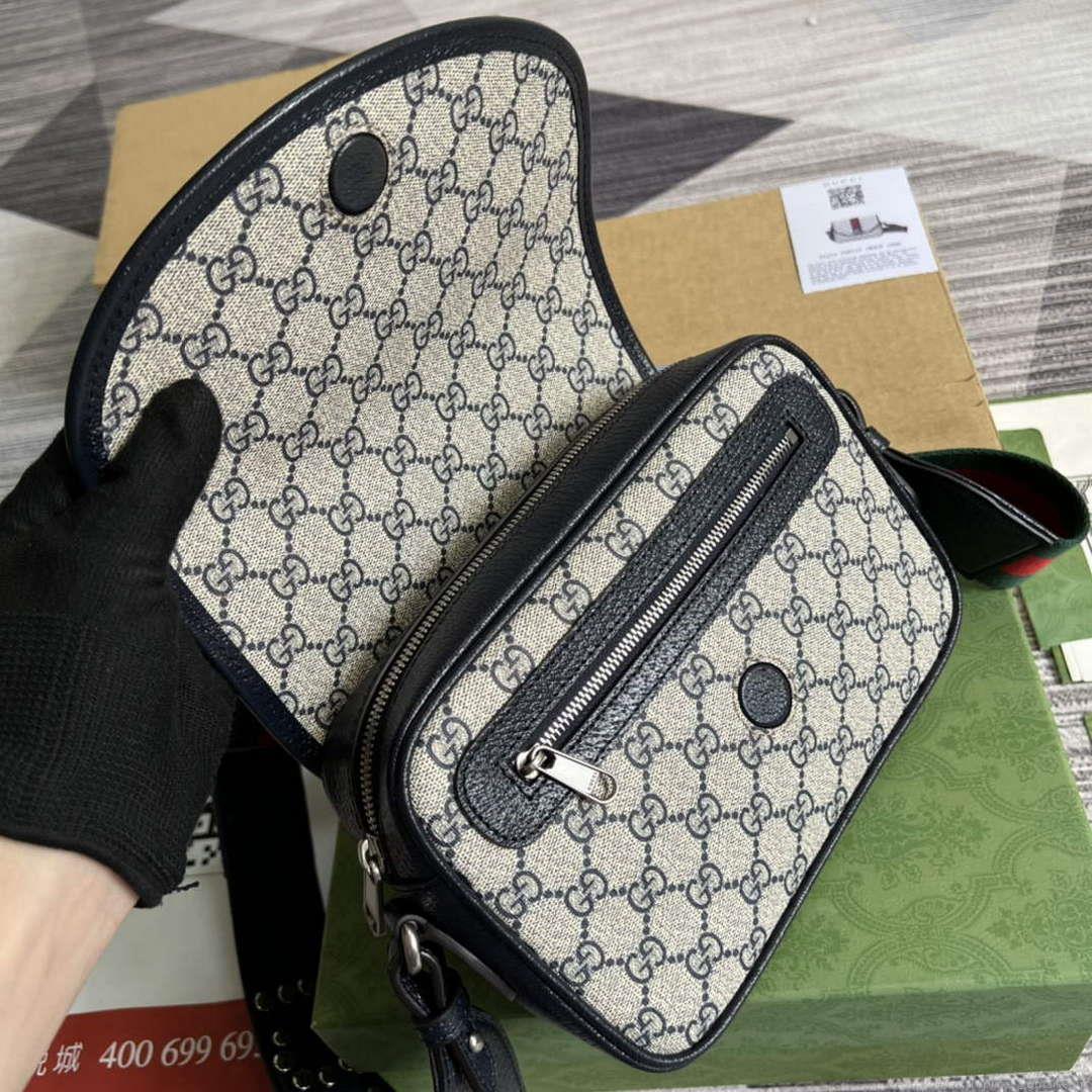 Gucci 722117 Ophidia Mini Gg Shoulder Bag Blue