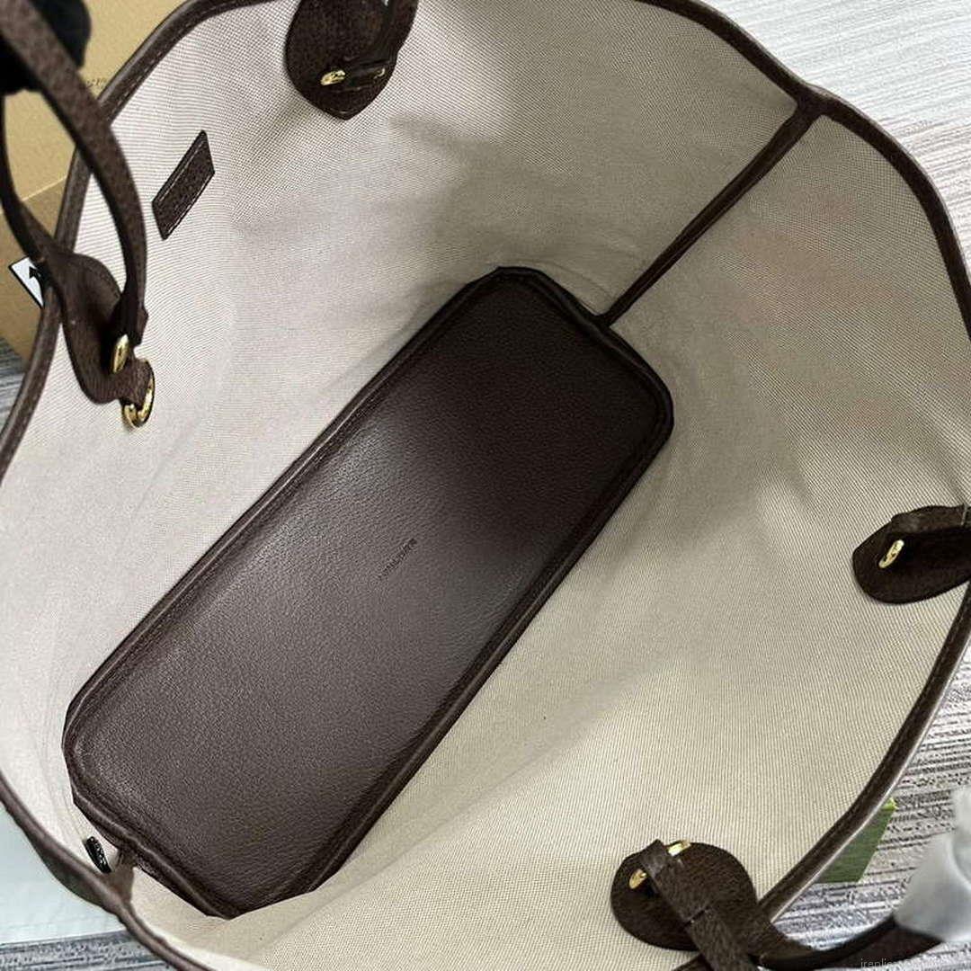 Gucci 739730 Ophidia Medium Tote Bag Brown canvas