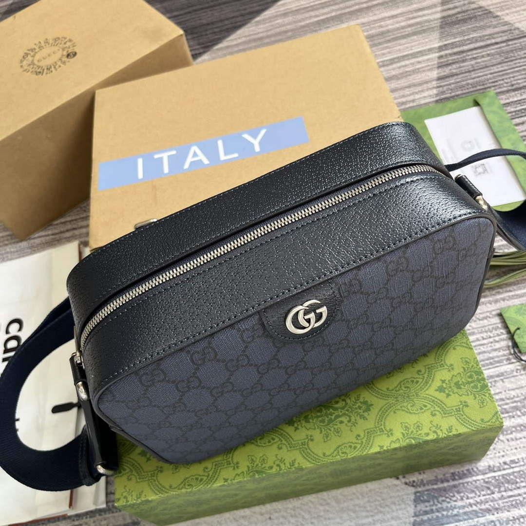 Gucci 767190 Ophidia Medium Messenger Bag Black