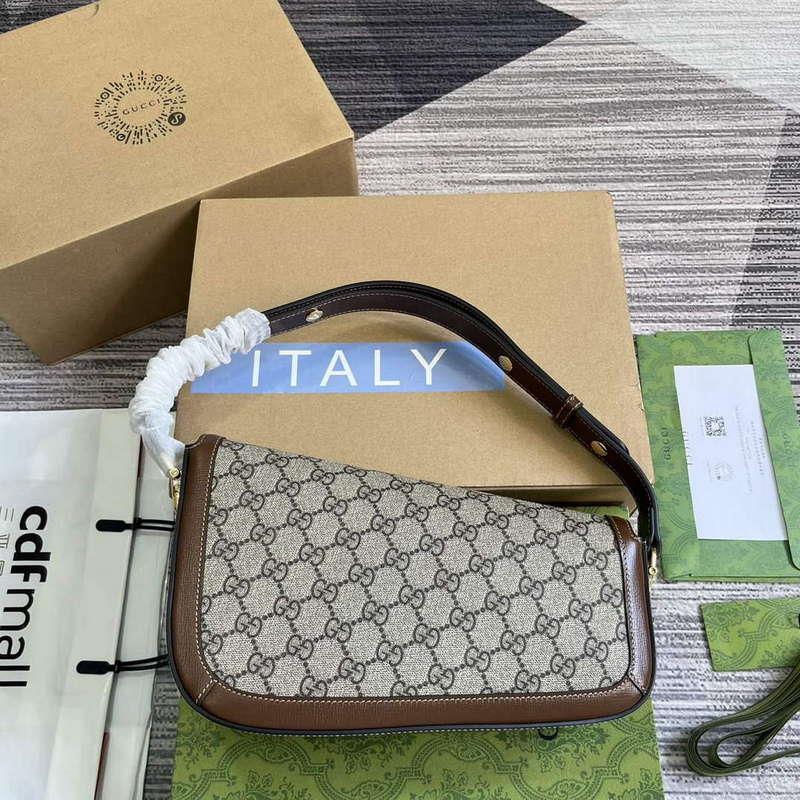 Gucci 764155 Gucci Horsebit 1955 Small Shoulder Bag Brown