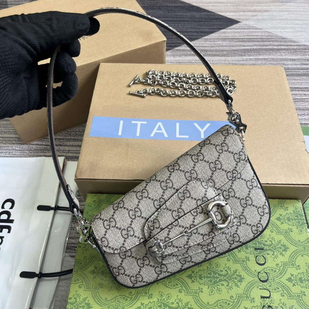 Gucci 774209 Gucci Horsebit 1955 Mini Shoulder Bag