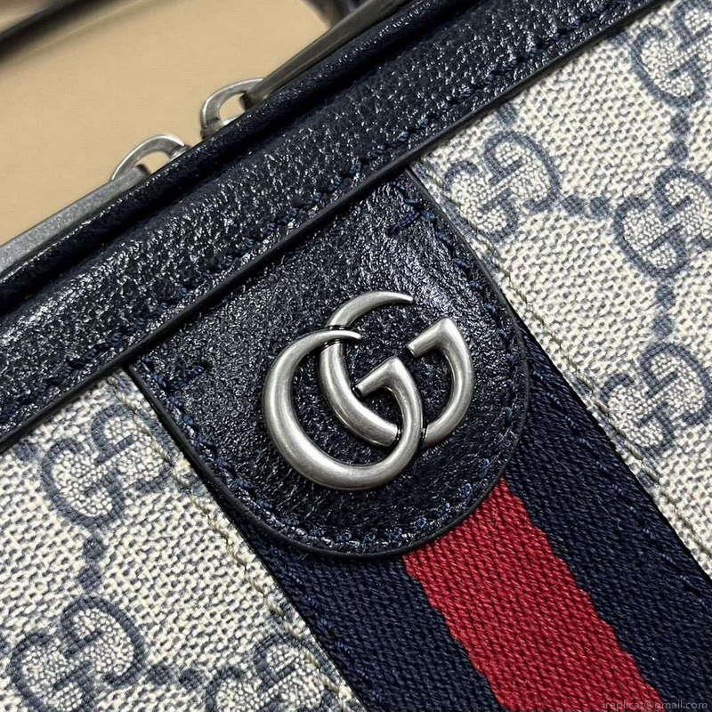 Gucci 772157 Ophidia GG Mini Top Handle Bag Blue