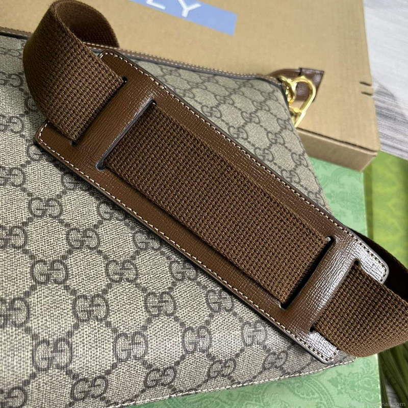 Gucci 726833 Messenger Bag With Interlocking G Brown