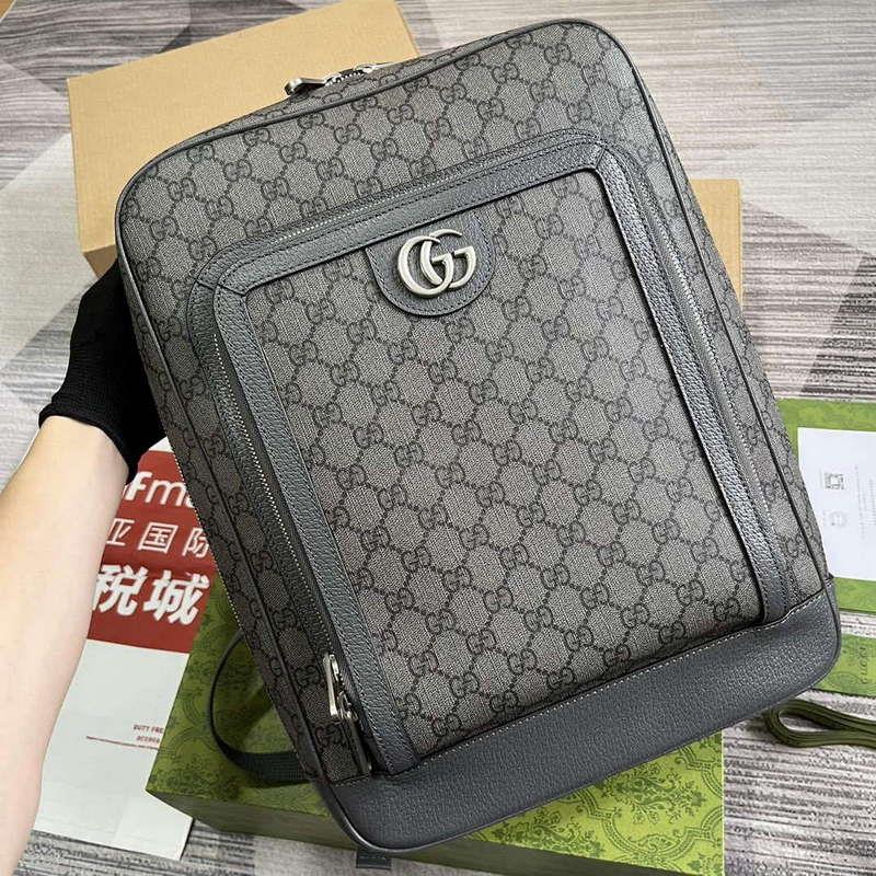 Gucci 745718 Ophidia GG Medium Backpack Grey