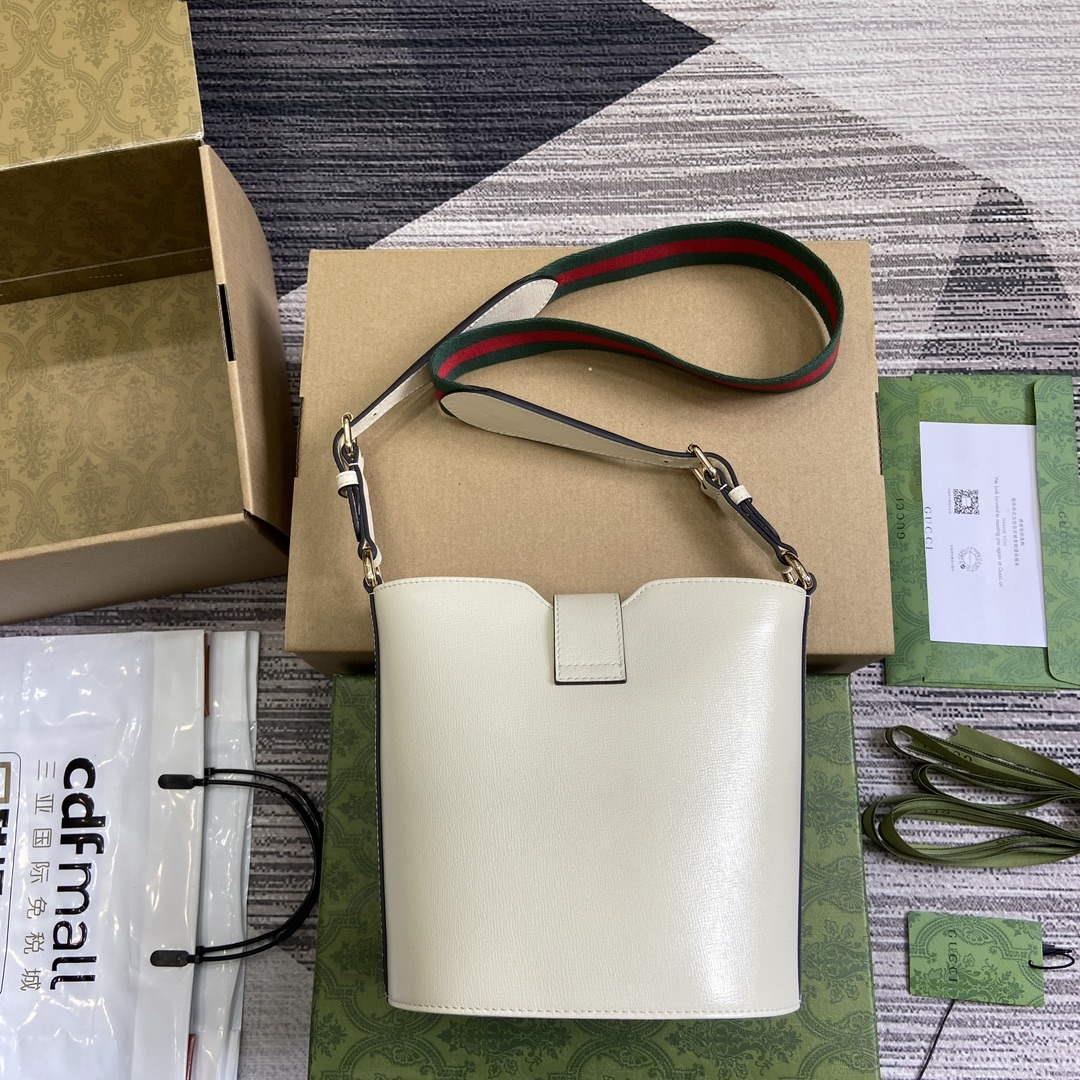 Gucci 782908 Mini Bucket Shoulder Bag Ivory