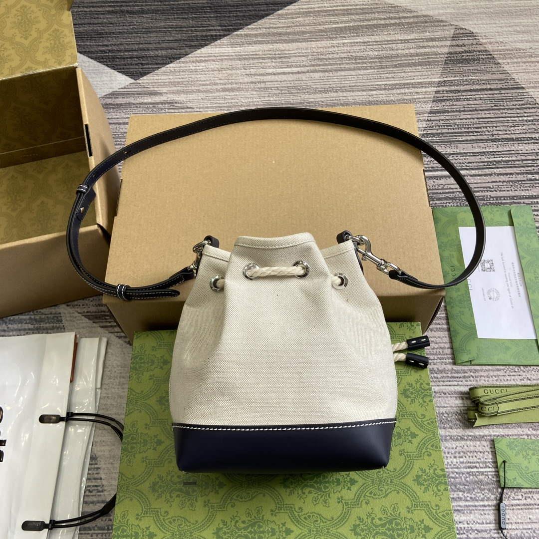 Gucci 777166 Mini Shoulder Bag With Gucci Print Blue