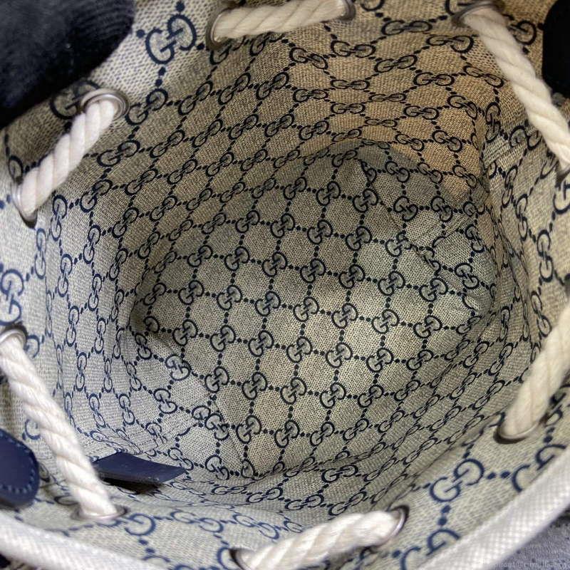 Gucci 777166 Mini Shoulder Bag With Gucci Print Blue