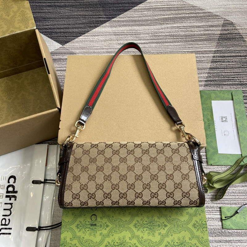 Gucci 786027 Gucci Luce Small Shoulder Bag Brown